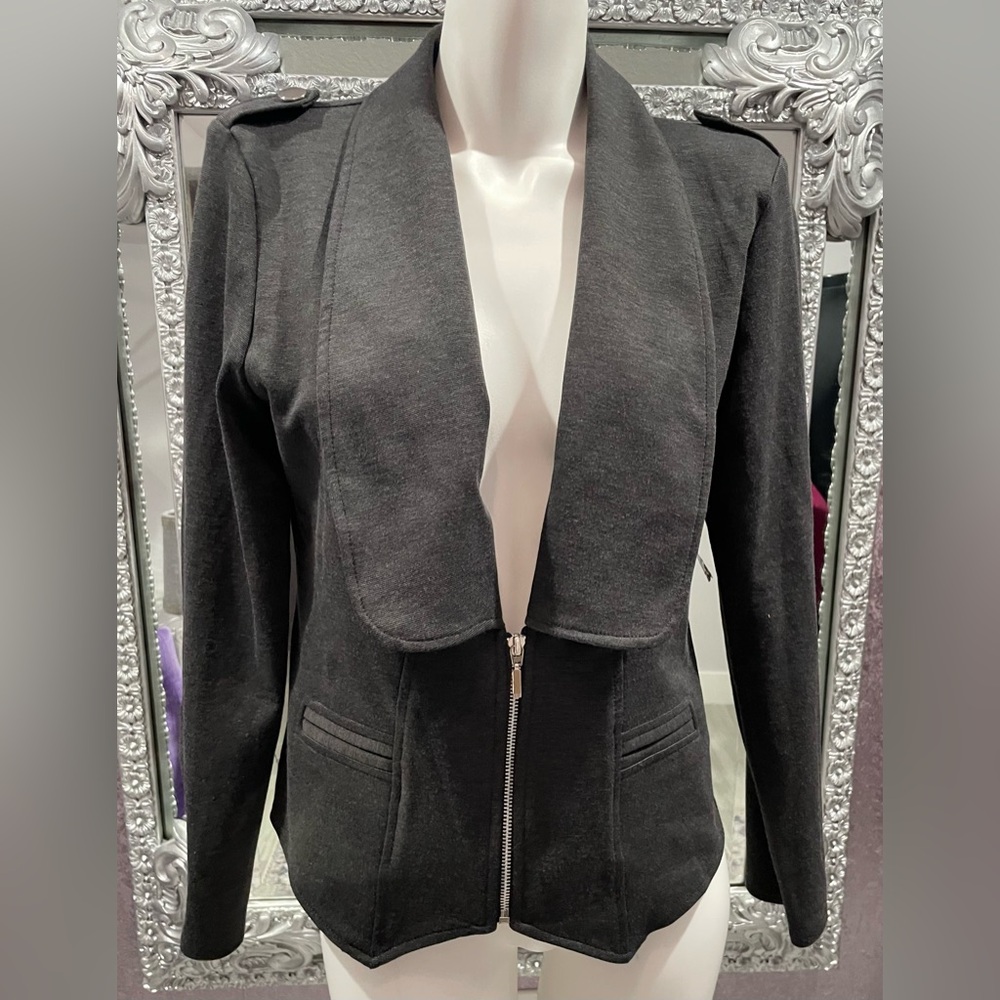 Essentials By Abs Dark Gray Jacket Coat - image 2